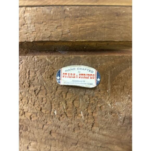 DISHWASHER Wanted Bed, Board, Fringe Benefits Wooden Sign Stars & Stripes 19" - Picture 5 of 7